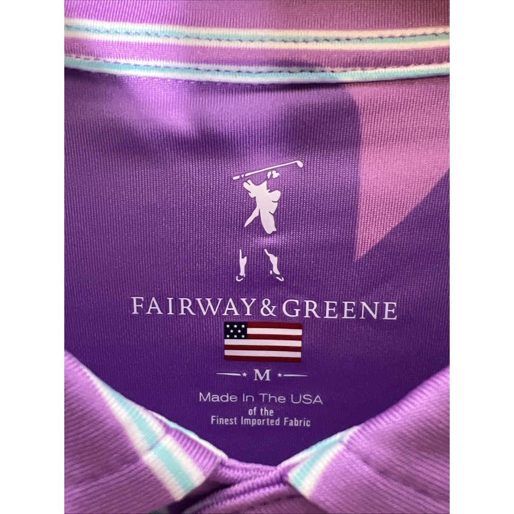 NWT Fairway & Greene Men's Medium Golf Polo Shirt ✅ No Logos - Picture 5 of 6